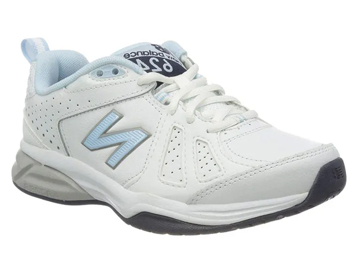 Womens Wide Fit New Balance WX624WB5 Cross Sneakers